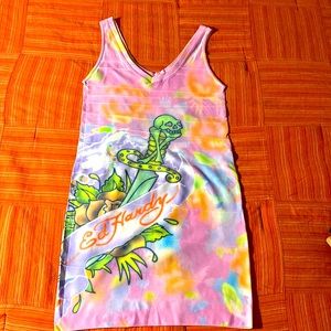 Summer Ed Hardy dress, stretch, new no tags never wear it!